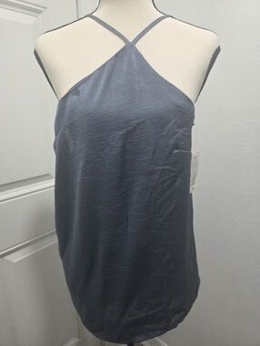 a new day Slate Blue Elastic Waist Skirt